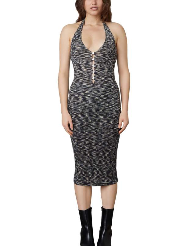 NIA Maja Halter Knit Dress - Space Dye | Garmentory NIA Maja Halter Knit Dress - Space Dye | Garmentory