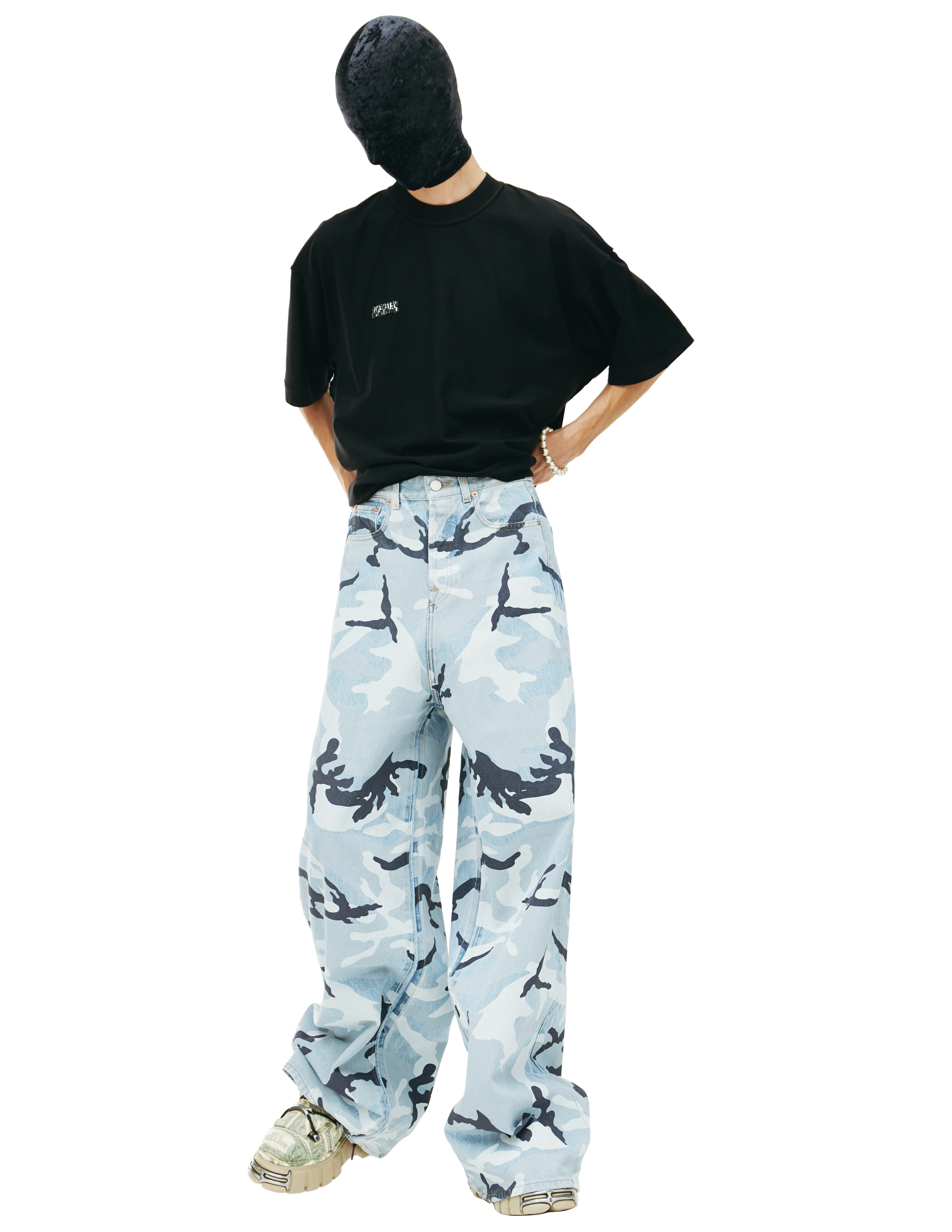 VETEMENTS Wide-Leg Jeans - Camo | Garmentory