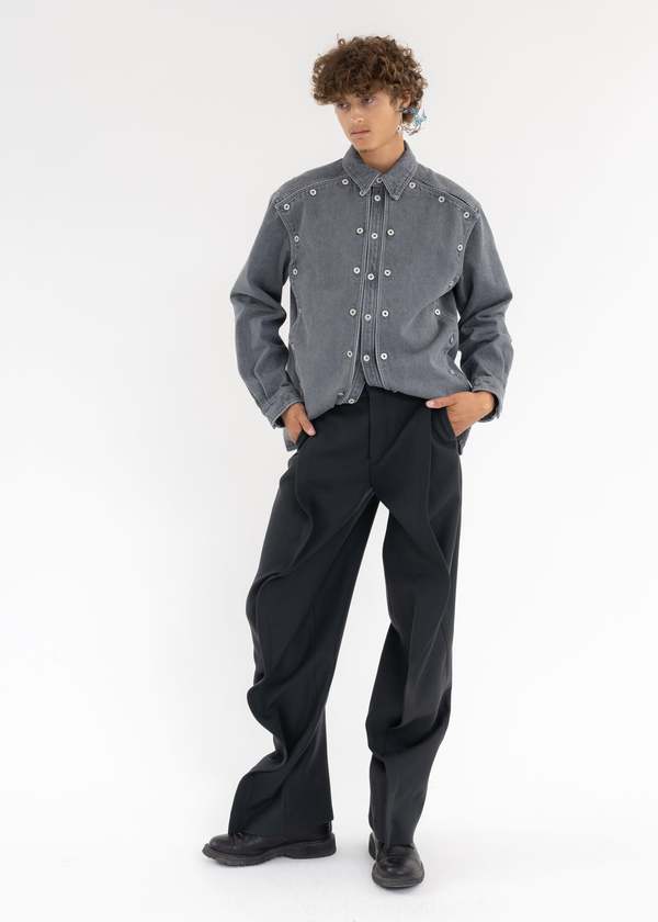 Y/PROJECT バナナトラウザーズ Y/プロジェクト グレー バナナ トラウザーズ M - パンツお 得 な 通販