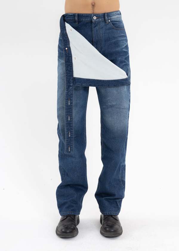Y/project Lazy Jeans - Navy | Garmentory