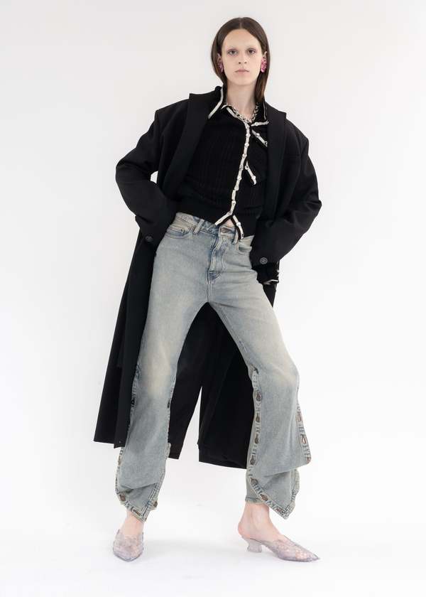 【最終値】Y/PROJECT y-belt long coat Y/Project Y Belt Coat in Black | FWRD