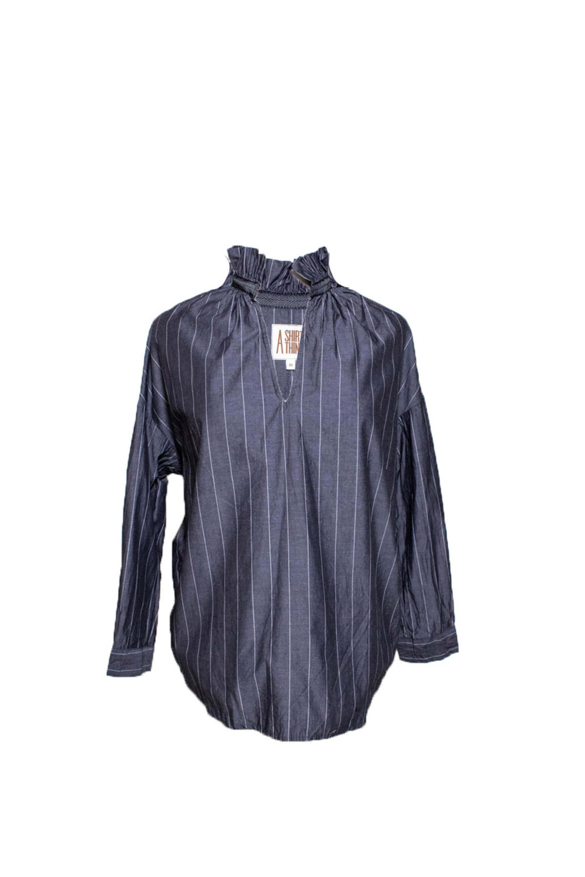 a shirt thing Penelope Stripe Shirt - Charcoal - Image 1 of 2