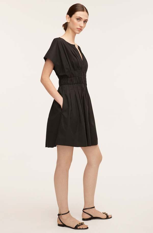 Rebecca Taylor Smocked-Front Dress - Black