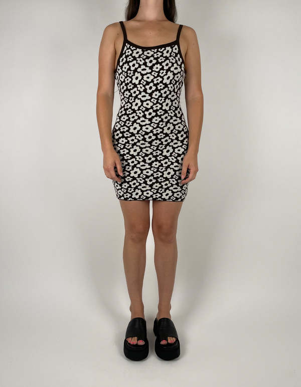Afends Alohaz Recycled Knit Dress - Coffee | Garmentory