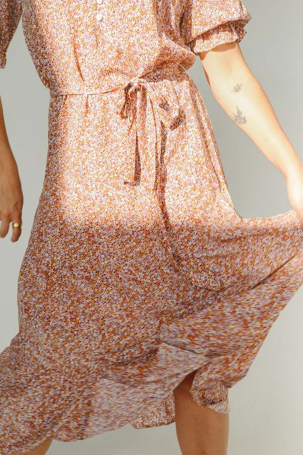 rails brown floral dress The Contour Maxi Dress