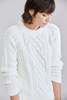 Laing Home Vivian Cable Knit Sweater - Chalk - Thumbnail 1