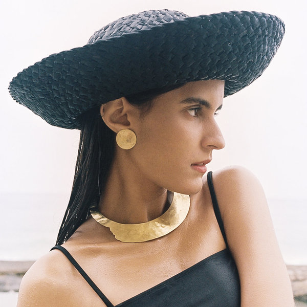 Crescioni terra earrings - brass Crescioni terra earrings - brass