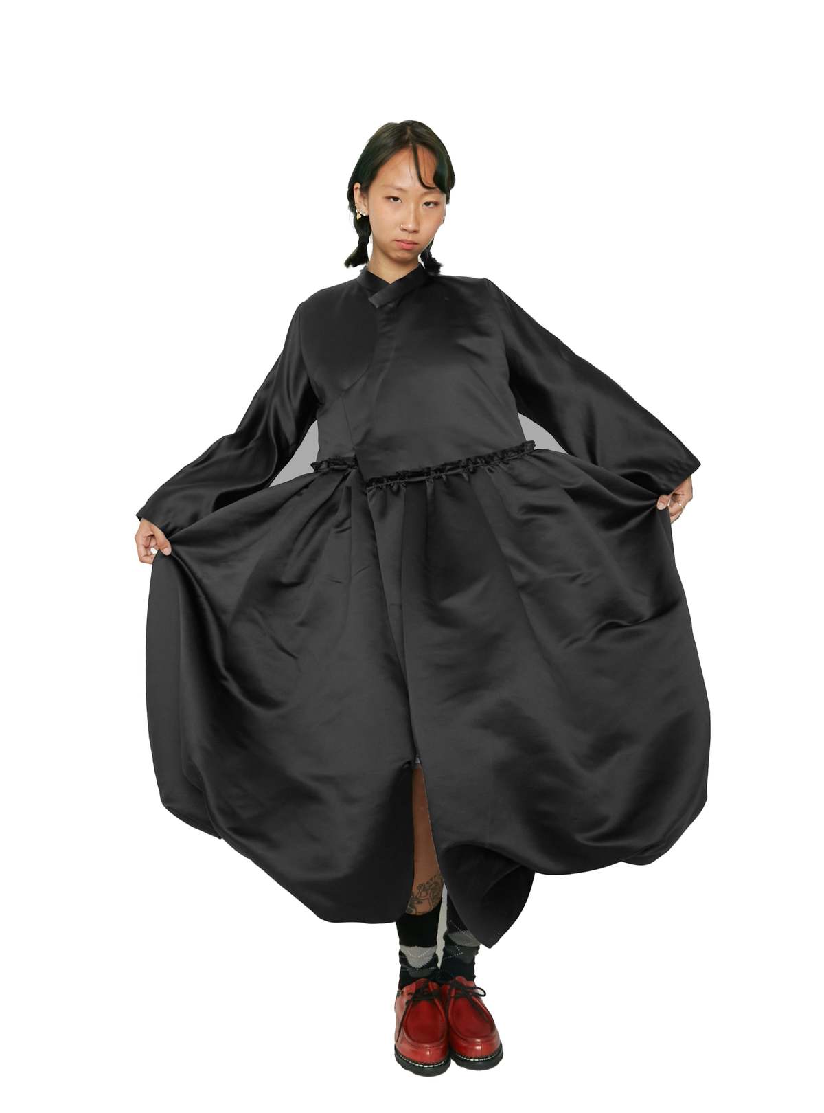 ワンピース COMME DES GARONS POLYESTER MINI DRESS COMME DES GARÇONS twisted stripe mini dress – dot COMME
