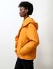 Sara Lanzi Womens Puffer Hoodie Jacket - Tangerine - Thumbnail 4