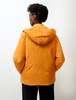 Sara Lanzi Womens Puffer Hoodie Jacket - Tangerine - Thumbnail 5