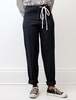 Sara Lanzi Womens Ribbed Straight Pants - Navy - Thumbnail 2