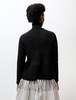 Sara Lanzi Womens Turtleneck Sweater with Flounce - Black - Thumbnail 5