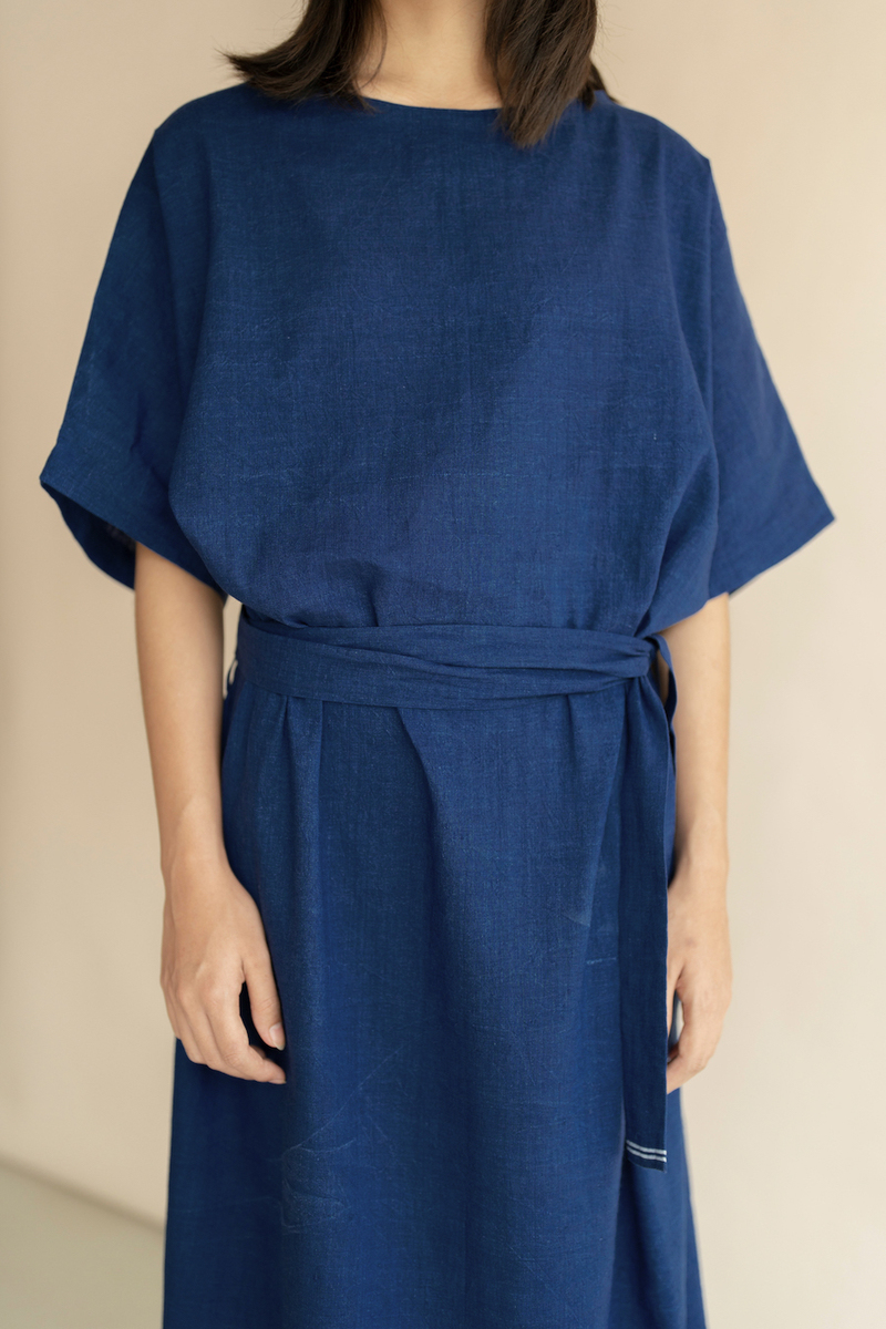 Runaway Bicycle Lisa Dress - Indigo