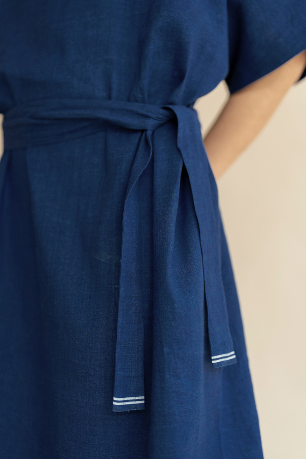 Runaway Bicycle Lisa Dress - Indigo