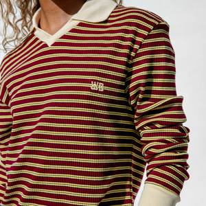 Wales Bonner Sonic Mens Polo Shirt - Brown | Garmentory