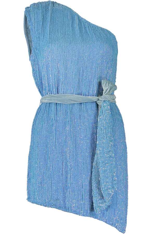 Retrofete Ella Dress - Blue Rainbow | Garmentory