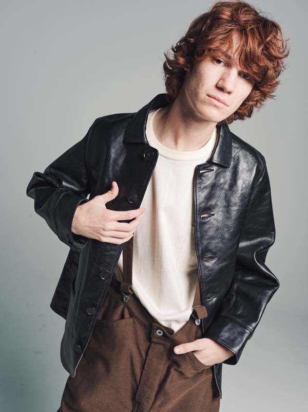 Taiga Takahashi Horse Leather LOT 801 Automobile Jacket - Black