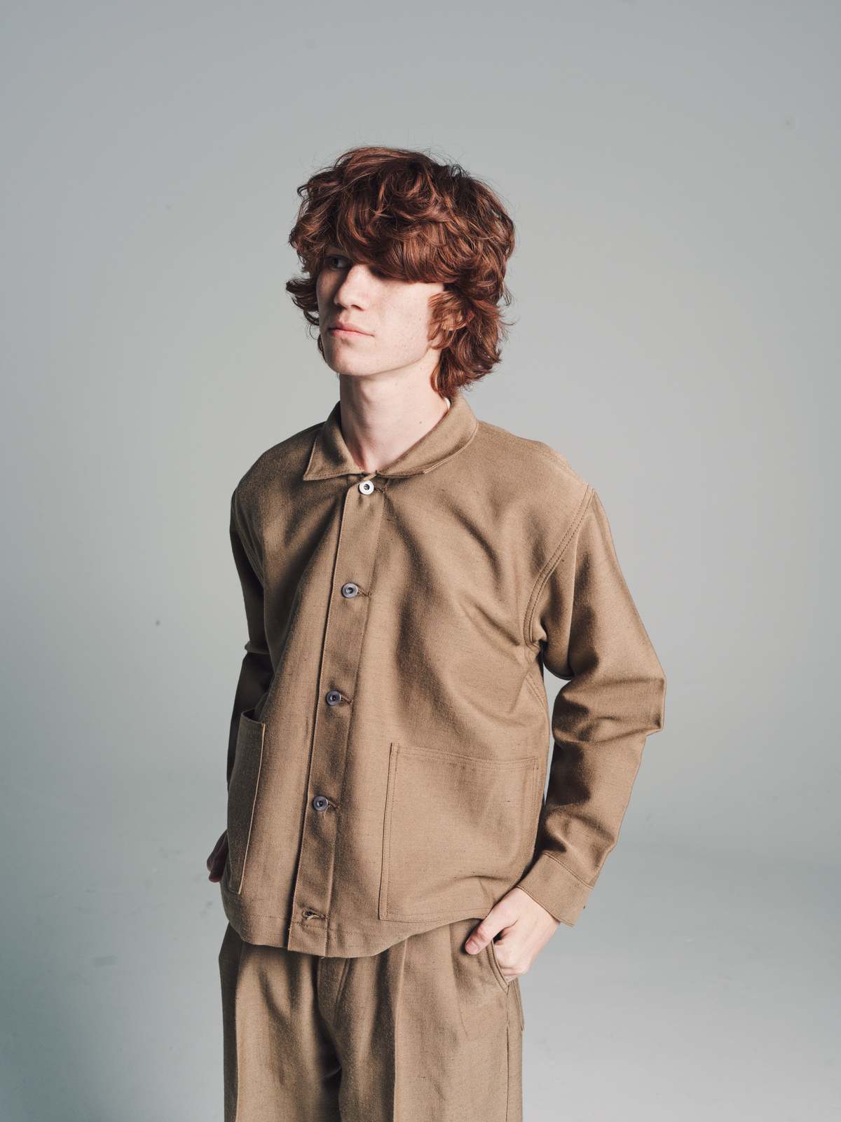 Taiga Takahashi Wool Lot. 303 Coverall Jacket - Camel | Garmentory