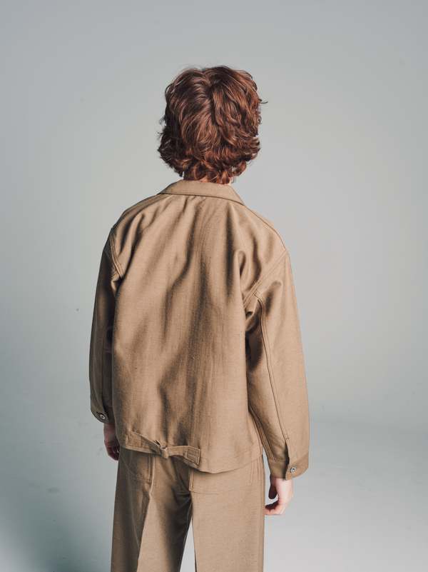 Taiga Takahashi Wool Lot. 303 Coverall Jacket - Camel | Garmentory