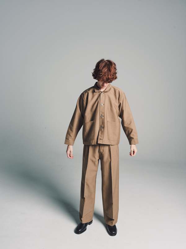 Taiga Takahashi Wool Lot. 303 Coverall Jacket - Camel | Garmentory
