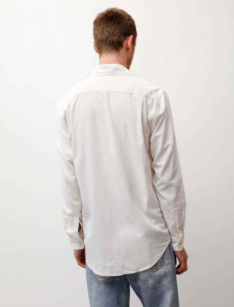 美品/OUR LEGACY CLASSIC SHIRT/WHT SILK/46 OUR LEGACY - CLASSIC SHIRT WHITE SILK – SOLAR MTP