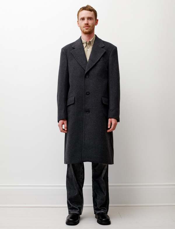 Our Legacy Cash Wool Dolphin Coat - Ash Grey | Garmentory