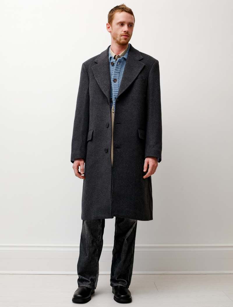 Our Legacy Cash Wool Dolphin Coat - Ash Grey | Garmentory