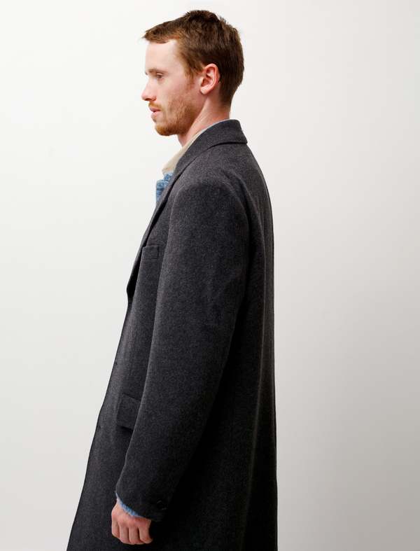 Our Legacy Cash Wool Dolphin Coat - Ash Grey | Garmentory