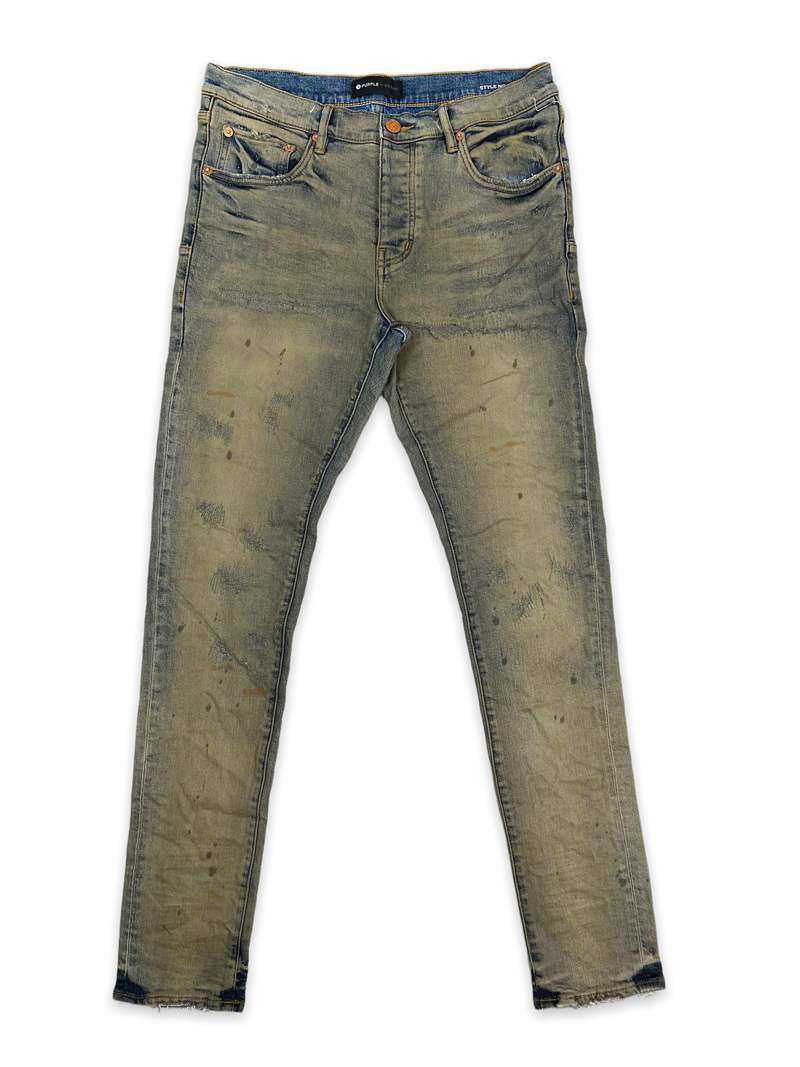 PURPLE Classic Skinny Jeans - INDIGO OIL REPAIR | Garmentory