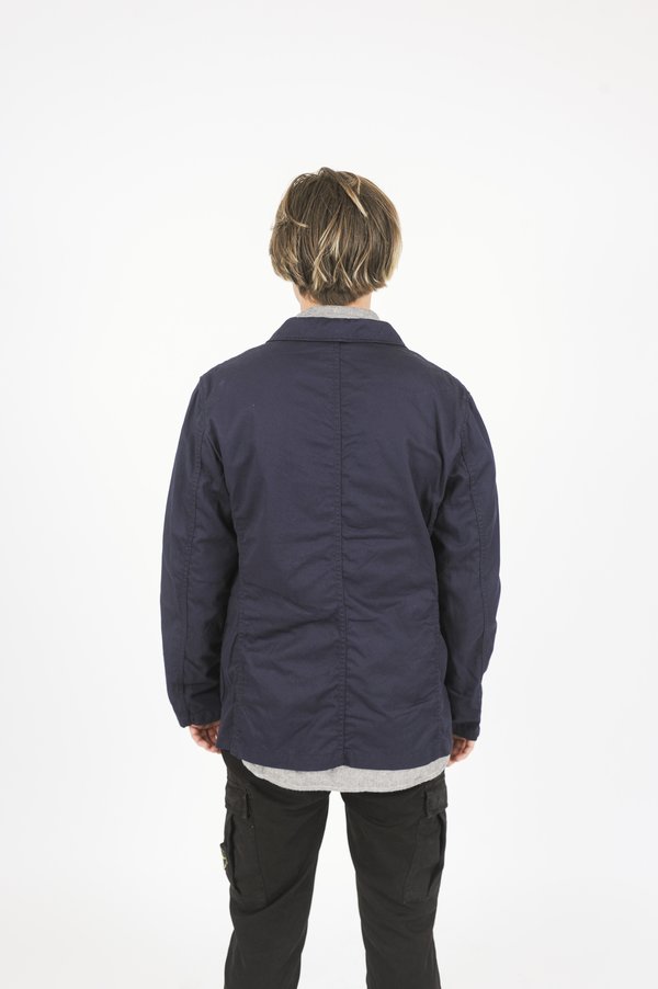 Engineered Garments Bedford Jacket- Dark Navy Cotton Double Engineered Garments Bedford Jacket- Dark Navy Cotton Double