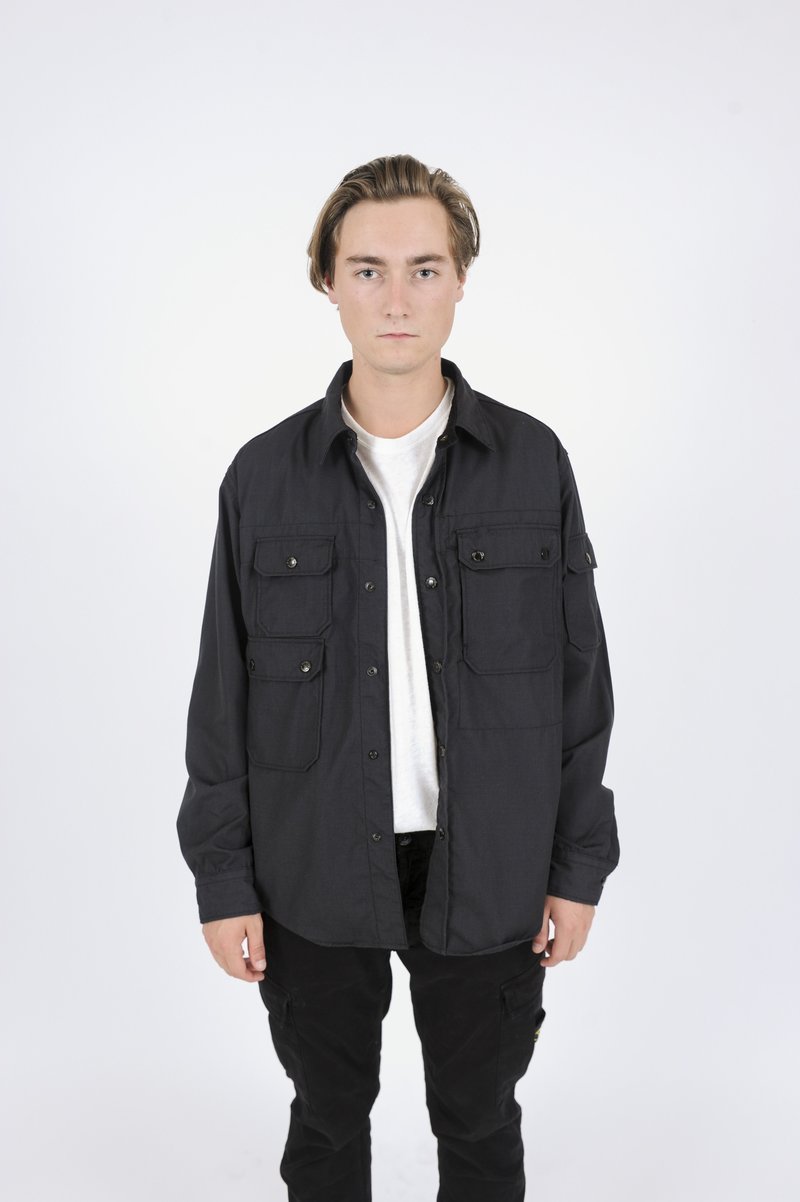 Engineered Garments CPO Shirt Black Nyco Ripstop | Garmentory