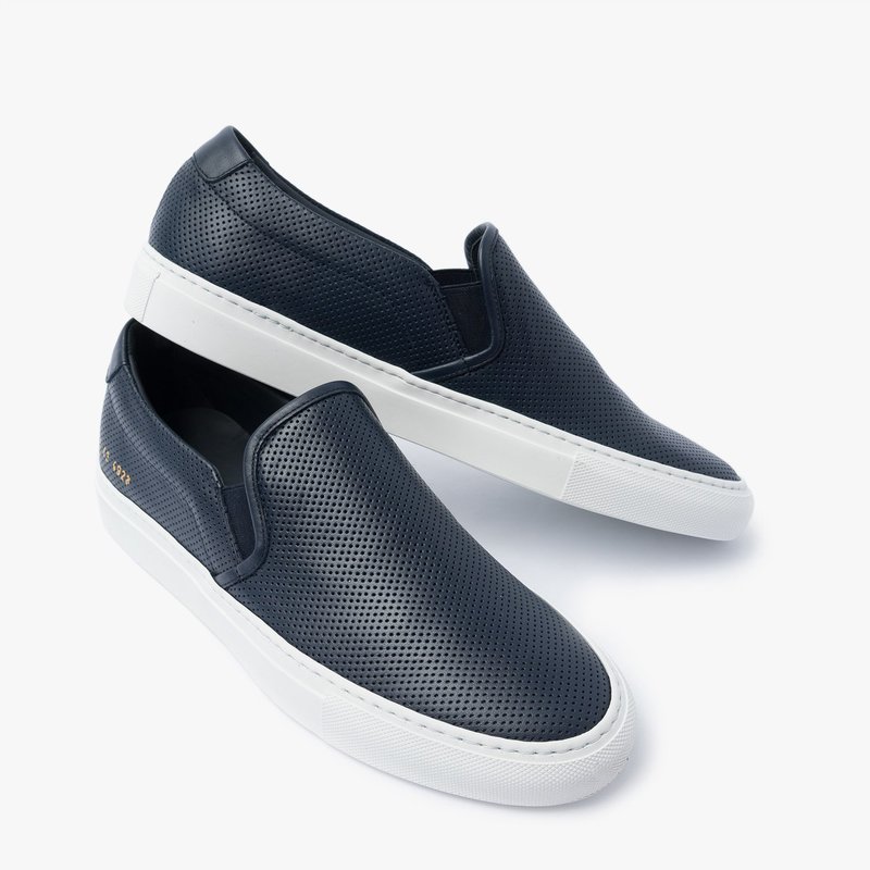 Common Projects Slip On Perforated - Navy | Garmentory display picture 2