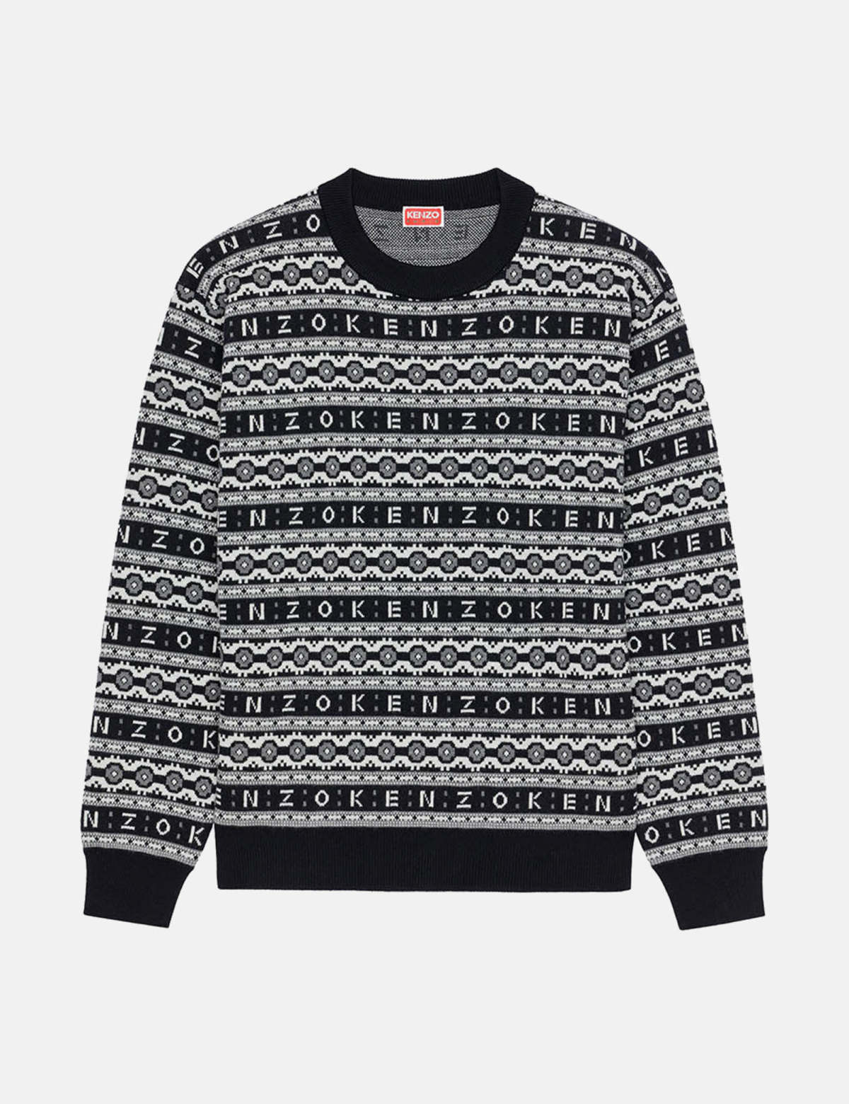 【送料&関税込】Kenzo Jacquard Wool Sweater Kenzo-Jacquard-Regular-Jumper-