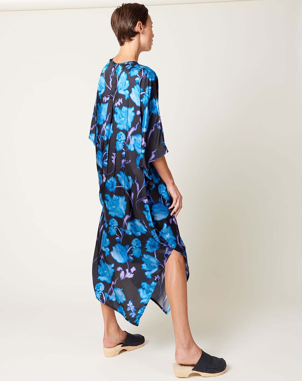 Darcia Dress in Blue Peonies - Image 4 of 6