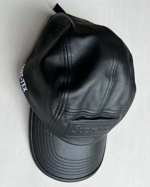 Supreme GORE-TEX Leather Camp Cap - Black | Garmentory