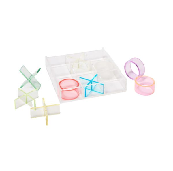 Happy Lucite Tic Tac Toe