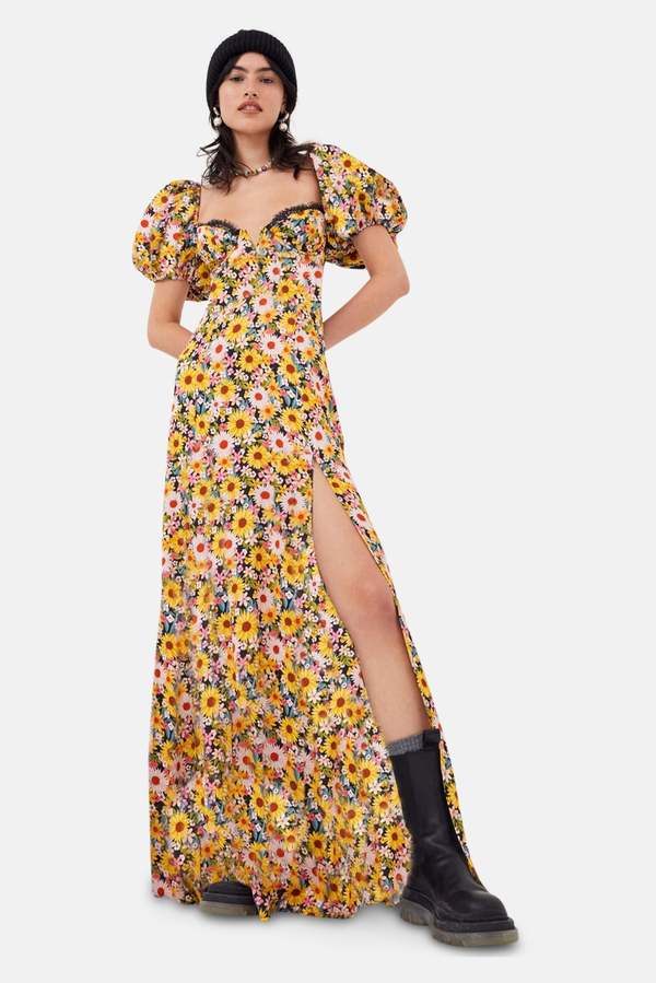 chinese dress ladies FOR LOVE & LEMONS Night Fairy Embroidered Maxi Dress  Lusso Di Luna  Boutique