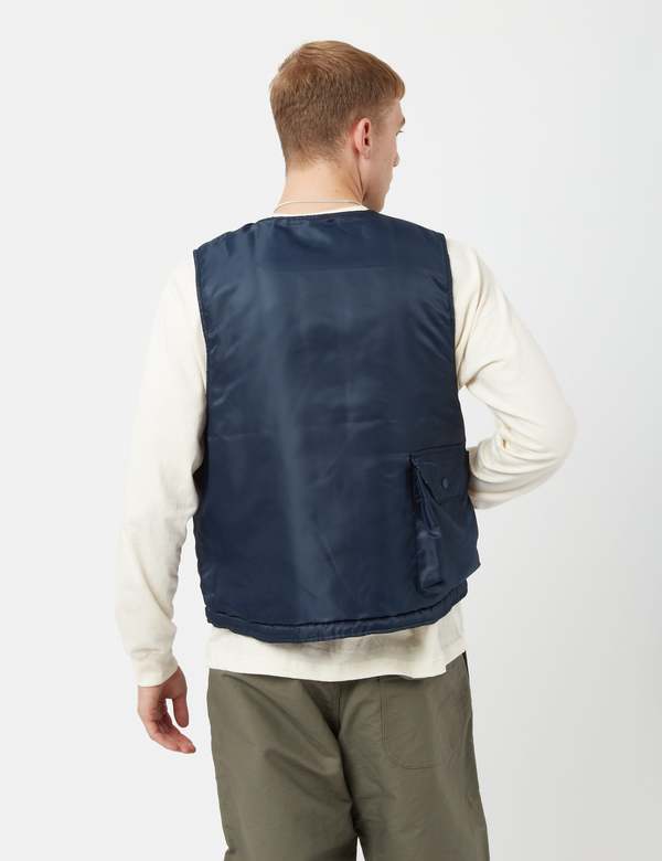 Engineered Garments Cover Vest (Pilot Twill) - Navy Blue | Garmentory