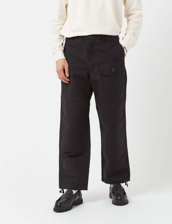 Engineered Garments Deck Pant (Relaxed) - Black | Garmentory