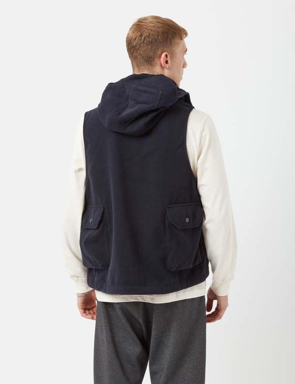Engineered Garments Field Vest - Dark Navy Blue | Garmentory