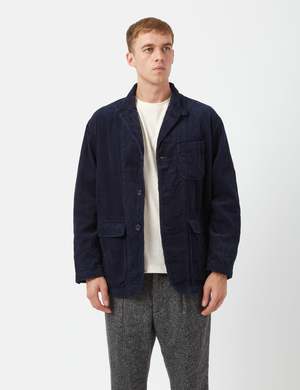 Engineered Garments Loiter Jacket (8W Corduroy) - Dark Navy Blue