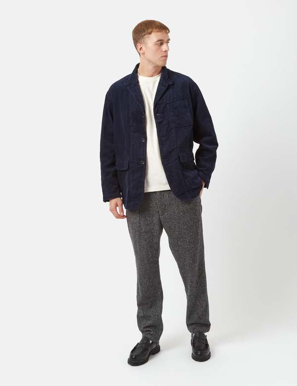 Engineered Garments Loiter Jacket (8W Corduroy) - Dark Navy Blue