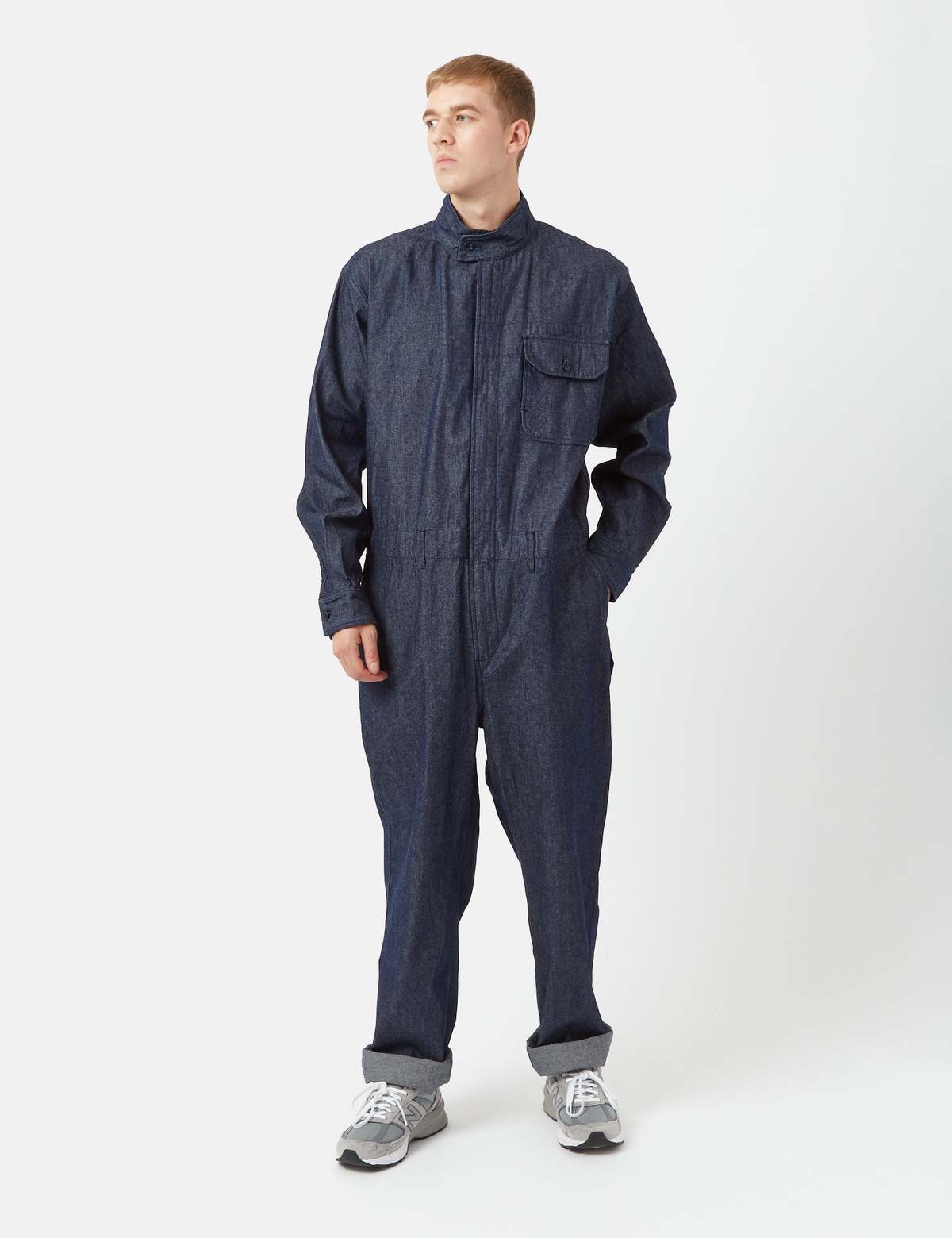 Engineered Garments 8oz Denim Racing Suit - Indigo Blue | Garmentory