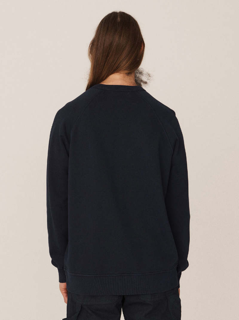 YMC Schrank Sweatshirt Navy Garmentory