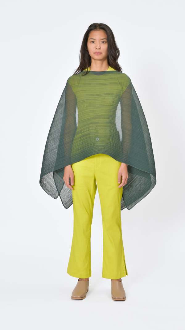 Pleats Please by Issey Miyake Madame-T - Dark Green | Garmentory