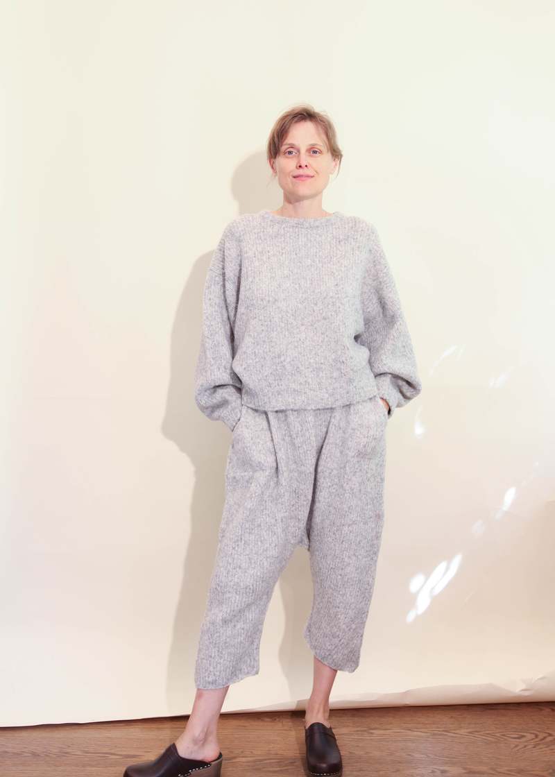 Atelier Delphine Balloon Sleeve Sweater Watery
