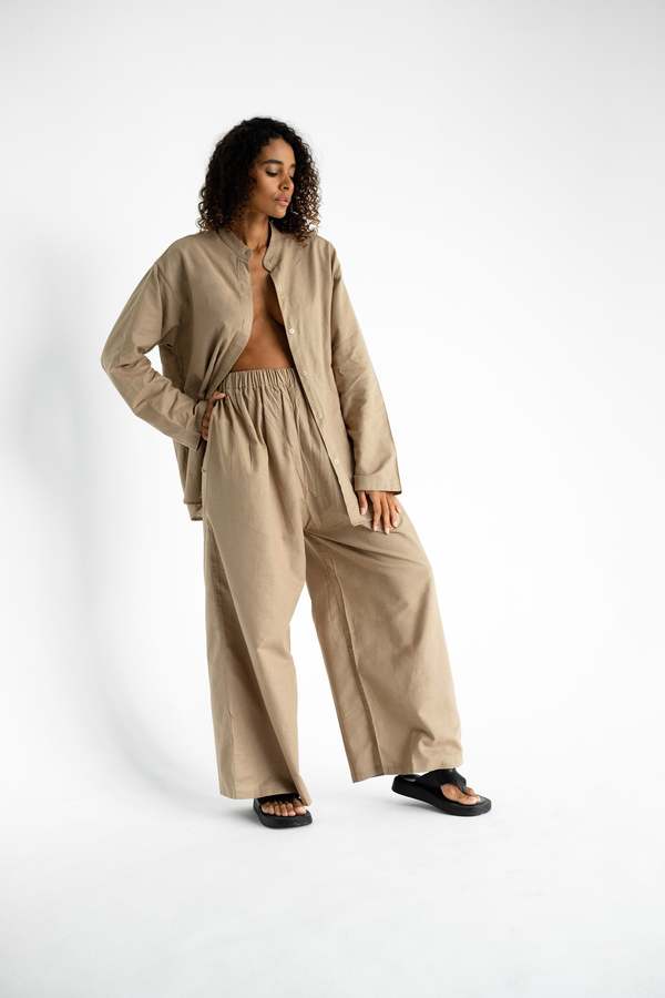 Bahhgoose Lao Button Up - Khaki