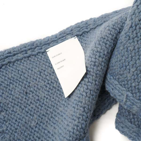 our legacy floss scarf スカーフ　マフラー Our legacy FLOSS SCARF Blue Acrylic