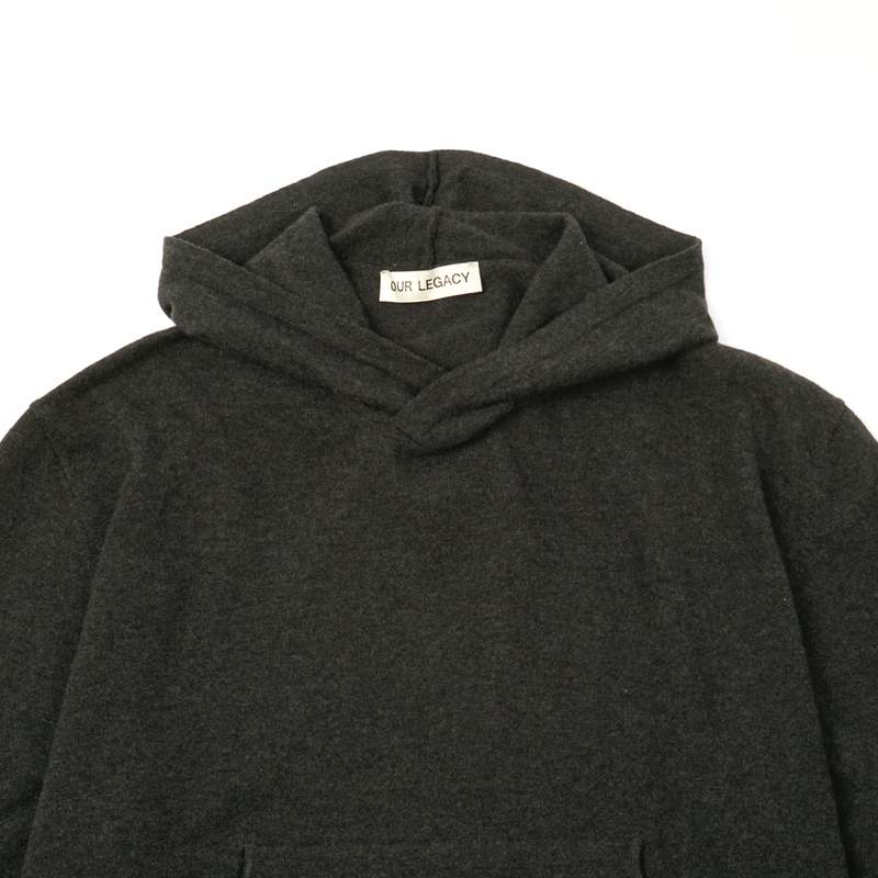 【OUR LEGACY】 KNITTED HOOD (ANTHRACITE MELANGE WOOL) Knitted Hood in Anthracite Melange Wool – SVRN
