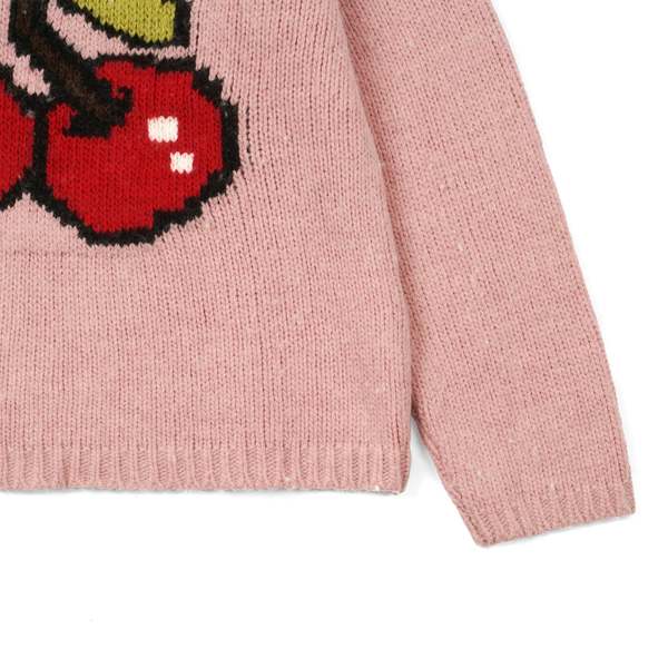 Our Legacy SONAR ROUNDNECK sweater - CANDYFLOSS CHERRY ACRYLIC